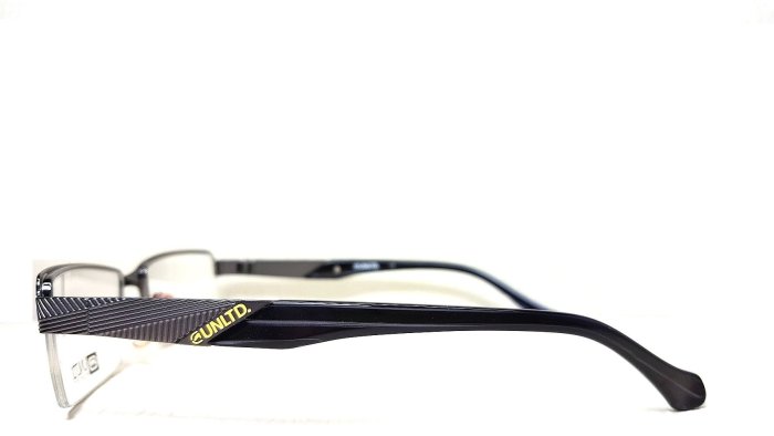《黑伯爵眼鏡精品》ECKO UNLTD 時尚品牌 斯文型男 時尚+個性+斯文 鐵灰槍色 半框式 速度流線設計 光學鏡架