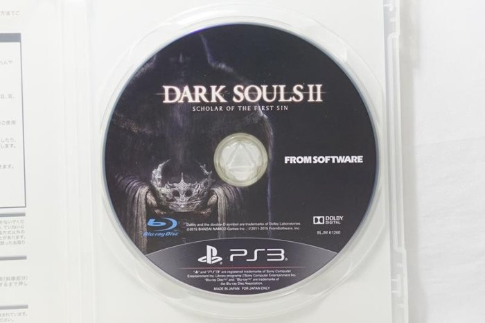 PS3 日版 黑暗靈魂 2 原罪哲人 DARK SOULS II SCHOLAR OF THE FIRST SIN