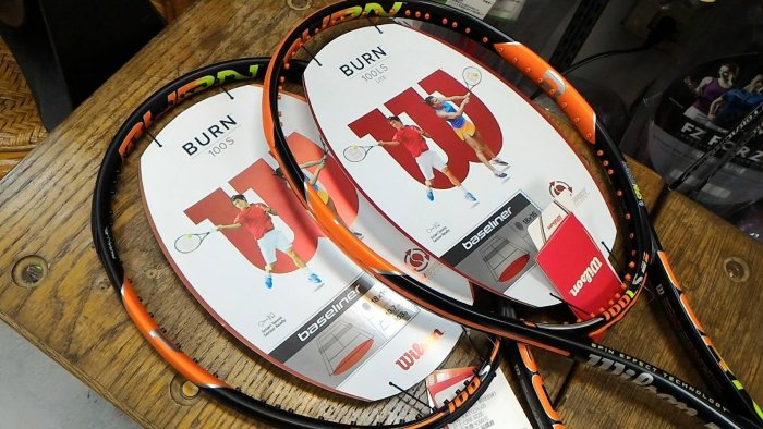 總統網球 (自取可刷國旅卡)Wilson BURN 100S 100 網球拍 含線 出清價 $3600 只剩 3號握把