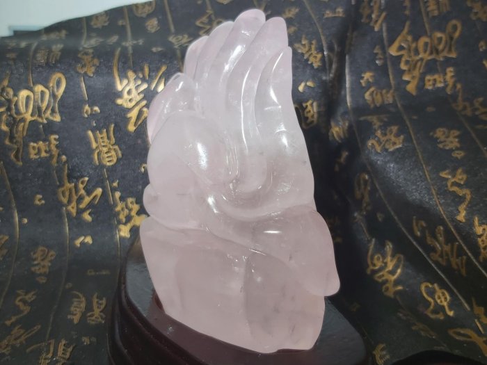 《晶華》水晶 粉水晶  九尾狐 招桃花 守愛情 魅力無限   01S19