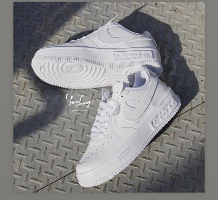 Luxury】Nike Air Force 1 Fontanka af1 亮亮鞋閃亮款發亮反光亮片全白