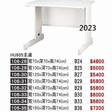 最信用的網拍~高上{全新}HU905色主桌130公分辦公桌(106-31)電腦桌/可加中抽~~2023
