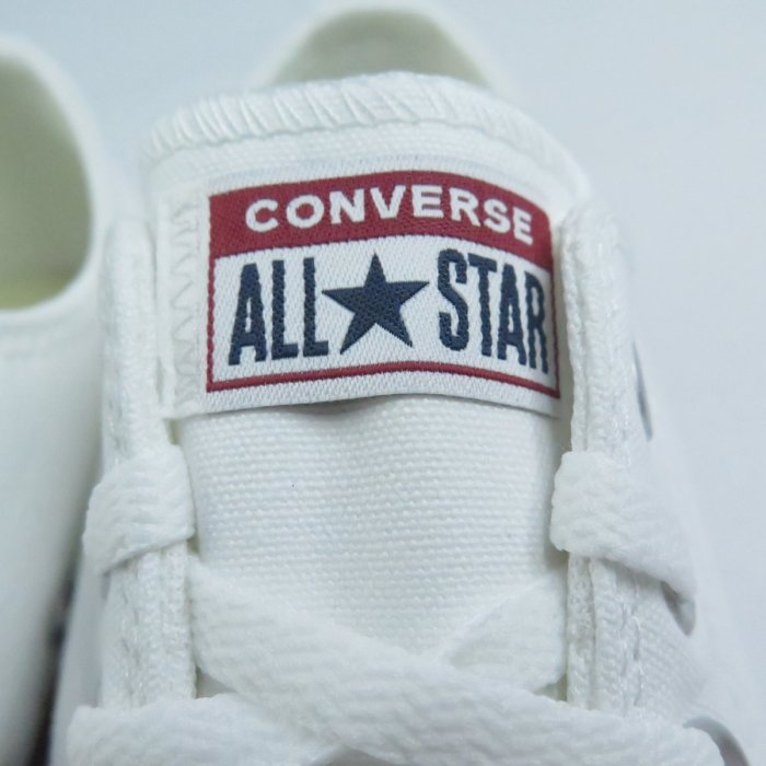 Converse ALL STAR 低筒 基本款 帆布休閒鞋 白X紅邊 M7652C 全尺碼【iSport愛運動】