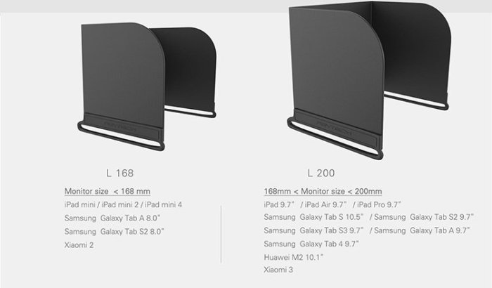 [嘉義空拍] 大疆空拍機專用平板電腦遮光板/ipad遮光罩 L168 7.9吋專用