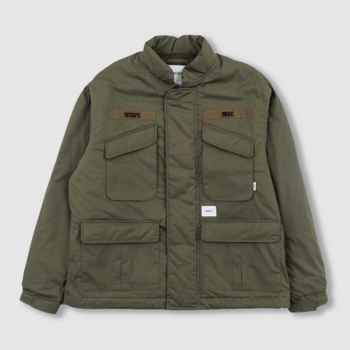 19AW WTAPS MC JACKET. COPO. TAFFETA 鋪棉外套軍綠夾克風衣軍裝羽絨