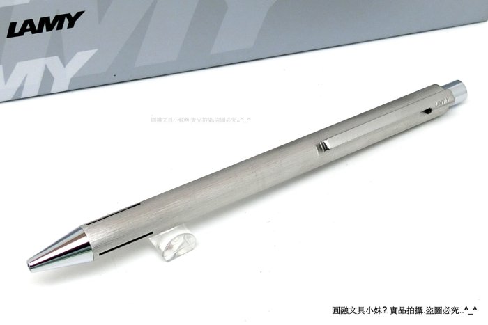 【圓融文具小妹】德國 LAMY ECON 系列 240 不鏽鋼 原子筆 鋼刷紋 搭載 M16 筆蕊 #1200