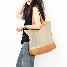 VENESSA~ 新款 慵懶休閒風 鏤空單肩包 雙層可脫卸內袋 簡約拼接包包 大容量手提包 三色 (Y972)