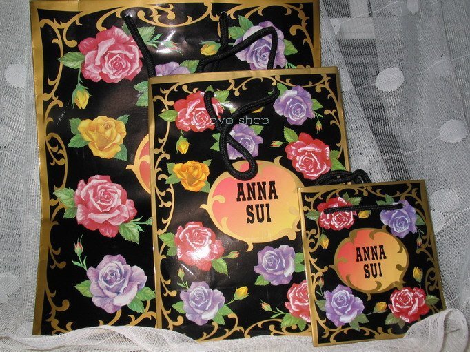 ☆╮yoyo shop╭☆ANNA SUI 安娜蘇 魔法薔薇手提紙袋 大.中.小☆全新專櫃貨