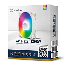 小白的生活工場*銀欣 SilverStone Air Blazer 120RW 12公分白框ARGB風扇