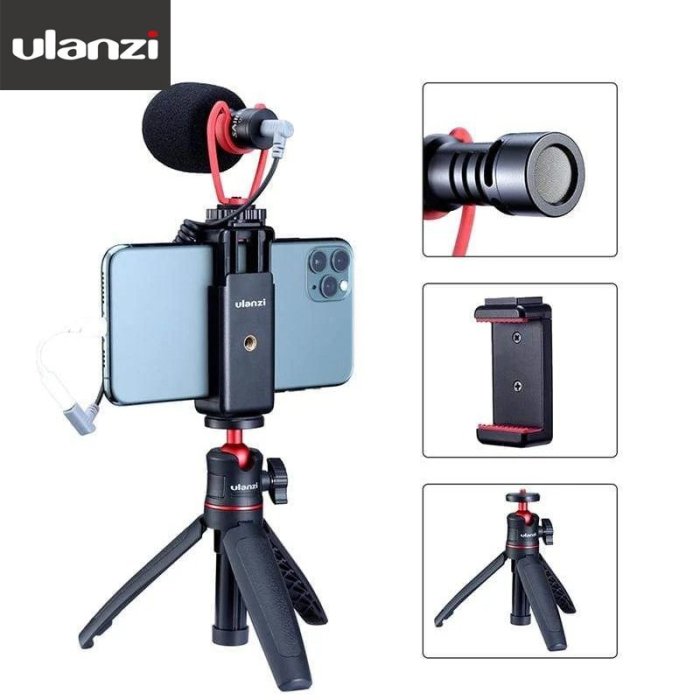 【EC數位】Ulanzi SAIREN Q1 Combo 2 手機專用錄影麥克風套裝組2號 手機夾 指向型麥克風