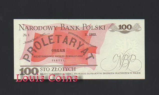 【Louis Coins】B236-POLAND--1975-1988波蘭紙幣100 Złotych（1106）