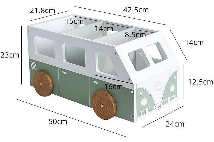 一樂選物店 開發票 兒童繪本收納櫃 書架 玩具收納箱 置物架 童趣 車車造型木櫃 嬰幼兒房間佈置 民宿 飯店 可愛巴士