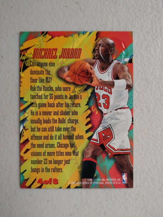 1995-96 Metal Scoring Magnets #4 Michael Jordan