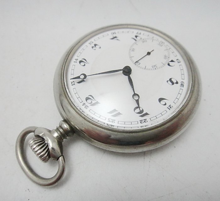 【timekeeper】 1910年瑞士製Gedeon Thommen Revue 10石小秒針懷錶(免運)
