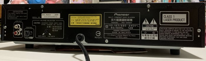 先鋒pioneer多片光碟CD播放機