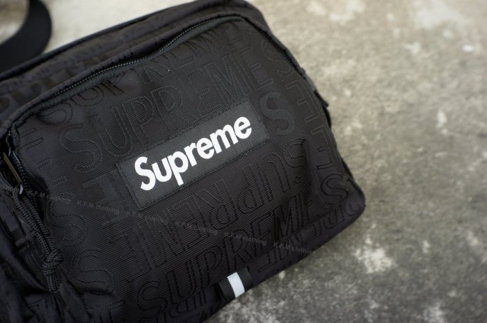 K.F.M 】SUPREME 19ss 46th Shoulder Bag 小包肩背包腰包滿版Logo