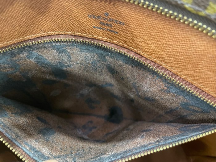 ㊣東區正精品㊣LV Louis Vuitton Vintage 原花雙條拉鍊肩背包  RZ2494