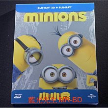 [藍光先生BD] 小小兵 The Minions 3D + 2D 鐵盒版 ( 傳訊正版 ) - 國語發音