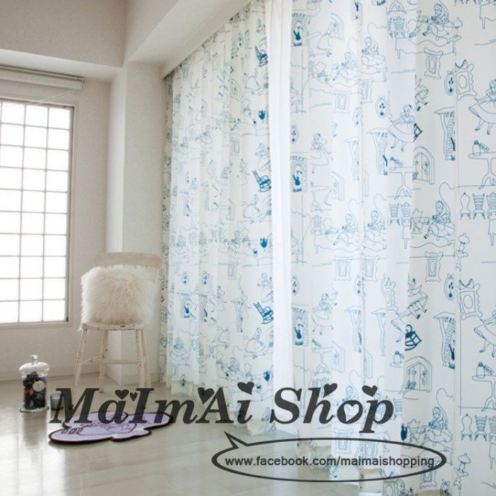 【MAIMAI SHOP♥】日韓精品 =日本代購迪士尼公主系列愛麗絲夢遊仙境防熱遮熱節能窗簾