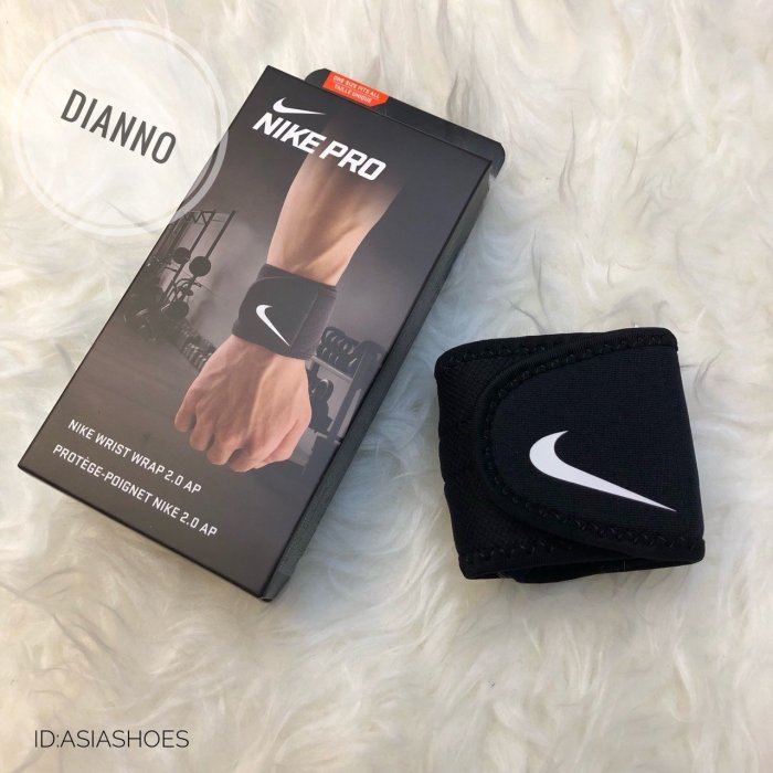 帝安諾-NIKE PRO 護具 2.0 調節式護腕帶 護踝 黑色 亞規 籃球 網球 正品公司貨 NMZ14010OS