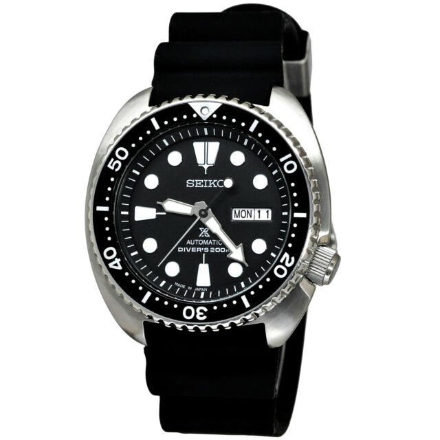 【金台鐘錶】SEIKO 精工 PROSPEX 復刻鮑魚 潛水機械錶200m 橡膠帶 黑框 (日本版) SRP777J1