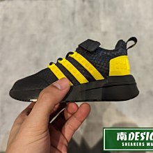 南🔥2023 2月 ADIDAS Lego Racer TR 樂高 積木 慢跑休閒 魔鬼氈 小童鞋 黑黃 GX3219