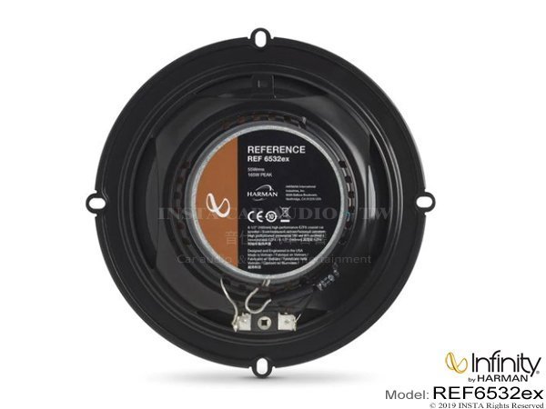 音仕達汽車音響 美國 Infinity REF6532ex 6.5吋 通用 二音路同軸喇叭 六吋半 HARMAN