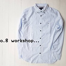 ☆【TH男生館】【TOMMY HILFIGER小LOGO刺繡格紋長袖襯衫】【TOM003C1】(M-L-XL)