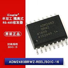ADM2483BRWZ-REEL SOIC-16 半雙工隔離式RS-485收發器 W1062-0104 [383153]