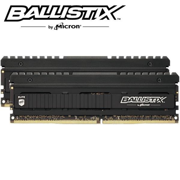 @電子街3C特賣會@美光Micron Ballistix Elite 菁英版 D4 3600 8G*2 狂野黑的散熱片