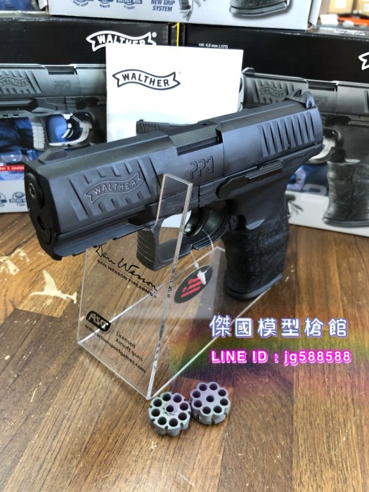 WALTHER PPQ 手槍 4.5mm 喇叭彈 CO2槍 (德國膛線來福線鉛彈警用警察武器BB槍)