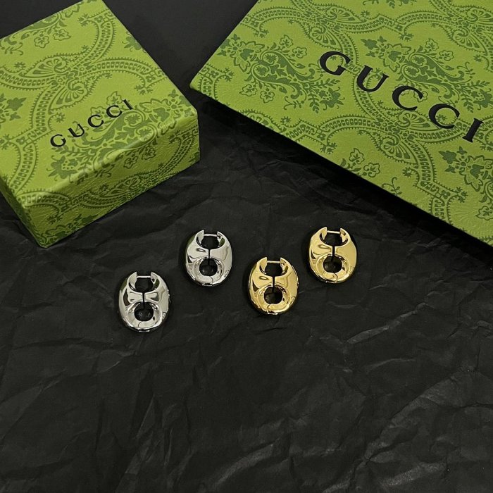 【，13820150】gucci 中古款  耳釘   材質古銅 做工細節原裝 NO46569