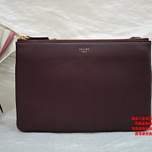 ☆優買二手精品名牌店☆ CELINE 165113 Trio Bag 三層包 羊皮 可拆 拉鍊包 相機包 肩背包 斜背包 麻將包 WOC 三合一 化妝包 全新