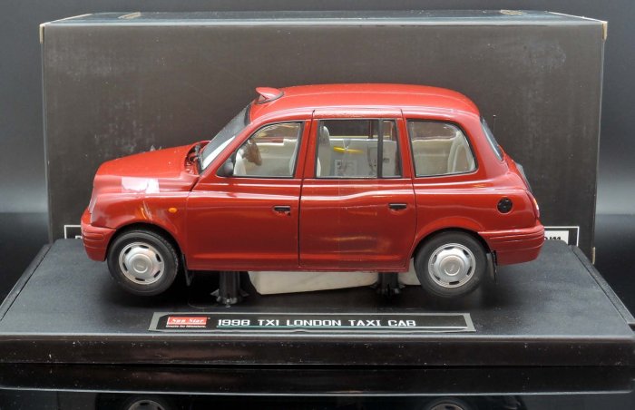 【M.A.S.H】現貨特價 SunStar 1/18 Austin TX1 London Taxi Cab 1998 紅