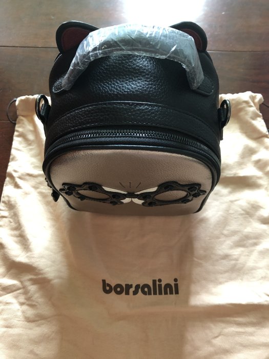 全新專櫃 borsalini 絕版貓頭鷹說時尚斜背包（售圖一）