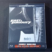 [藍光先生BD] 玩命關頭7 Furious 7 限量鐵盒版 ( 傳訊正版 ) - 保羅沃克