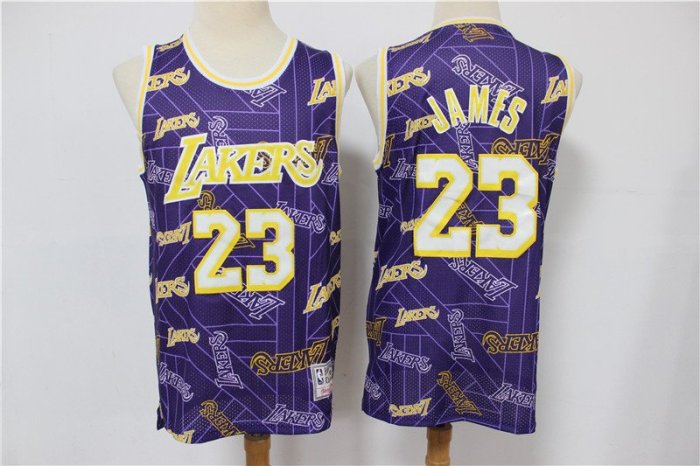 勒布朗·詹姆士(LeBron James)  NBA洛杉磯湖人隊 催淚撕裂版限量款 球衣 23號