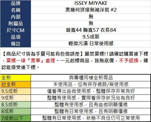 BRAND楓月 ISSEY MIYAKE 三宅一生 黑色 幾何拼接 無袖 洋裝 #2 女裝 精品服飾