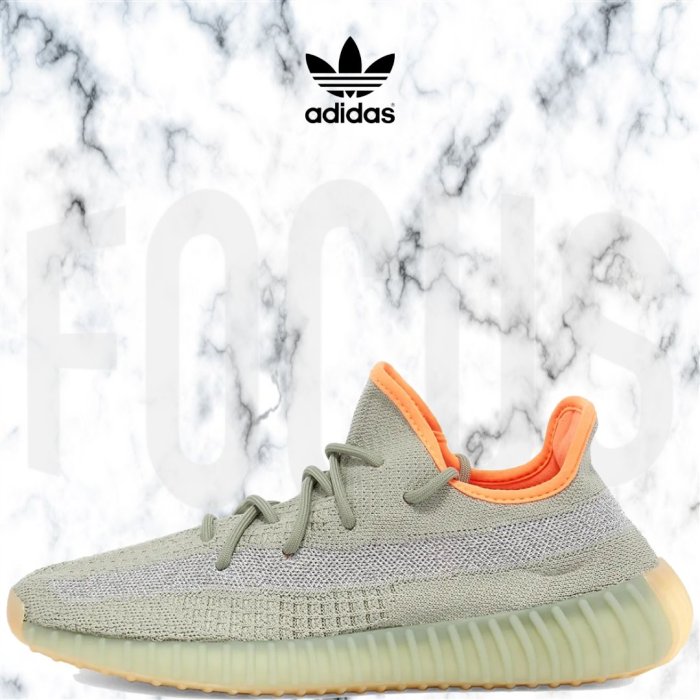 FOCUS】全新ADIDAS YEEZY BOOST 350 V2 DESERT SAGE 灰男女鞋FX9035