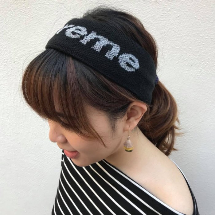 【xsPC 】Supreme New Era Reflective Logo Headband 頭帶 黑 藍