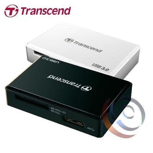 「阿秒市集」Transcend 創見 RDF8 USB3.0多功能記憶卡讀卡機【黑】TS-RDF8K/W