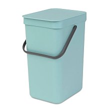 【易油網】BRABANTIA Sort & Go 可壁掛垃圾桶 #109744 12L (薄荷綠)