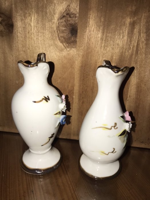 早期 立體 造型 小花瓶 2個 花器 一元起標 下標前請詳閱賣場規則