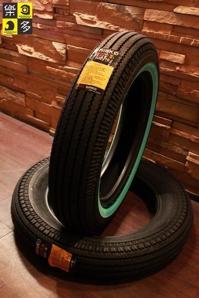 (I LOVE樂多)SHINKO E270 白邊復古鋸齒胎(E240 Firestone old school chopper sr w650 h-d)