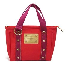 LV 路易威登 Cabas PM  紅色 帆布 托特包 手提包 M40037 日本現貨包郵包稅 9.5成新【BRAND OFF】