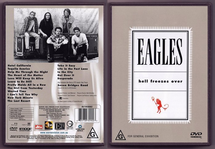 熱銷直出 老鷹樂隊 Eagles Hell Freezes Over 演唱會 (DVD/dts)蝉韵文化音像BD藍光