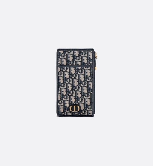 《當肯二手名品》CHRISTIAN DIOR 新款 藍色 LOGO 30 蒙田包 斜背包 手機包 長夾 ㊣