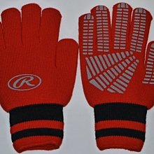 貳拾肆棒球-日本帶回日職棒Rawlings職業選手契約用保暖手套/日製/紅色