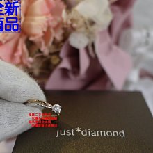 優買二手精品名牌店 JUST DIAMOND  TRUE LOVE 750 白金 玫瑰金 K金 鑽石 0.05 克拉 5分 雙色 鑽戒 求婚 尾戒 戒指 全新二