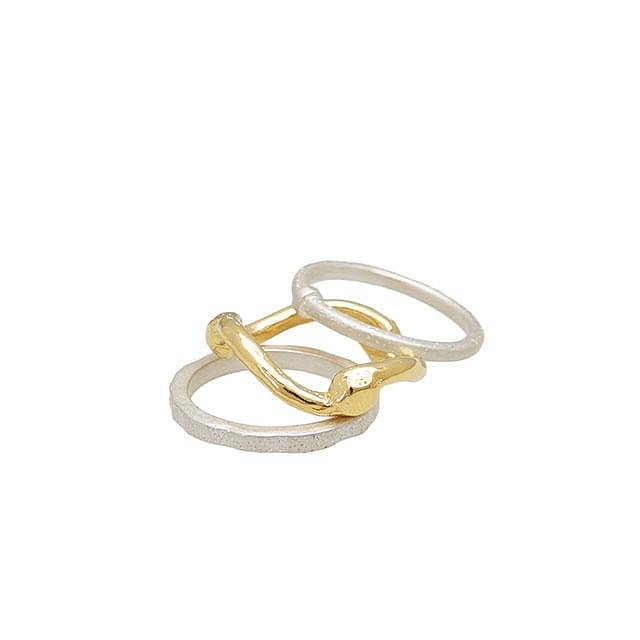 VIXTORM正品S925純銀戒指 潮牌原創設計款Orsini個性三組指環套裝
